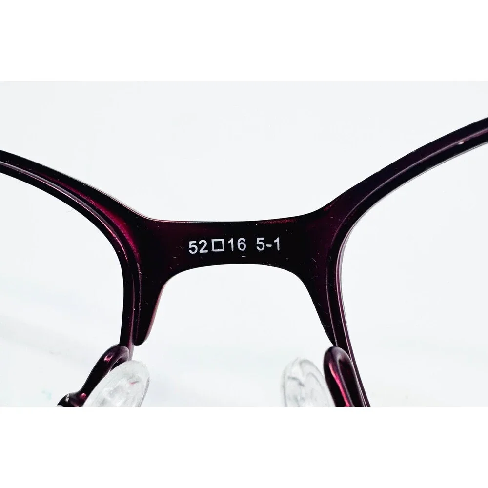 Juicy Couture Eyeglasses Womens Burgundy Floral JU144 0RV7 52-16-135